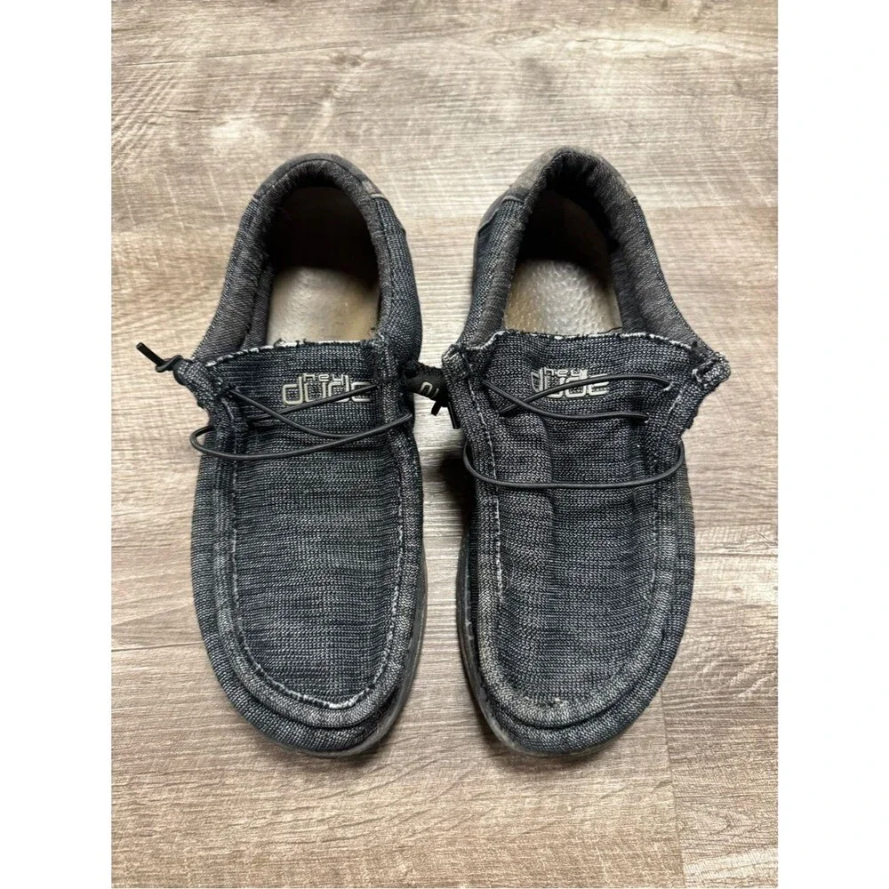 Hey Dude Wally Stretch Midnight Bunker Shoes Size 9